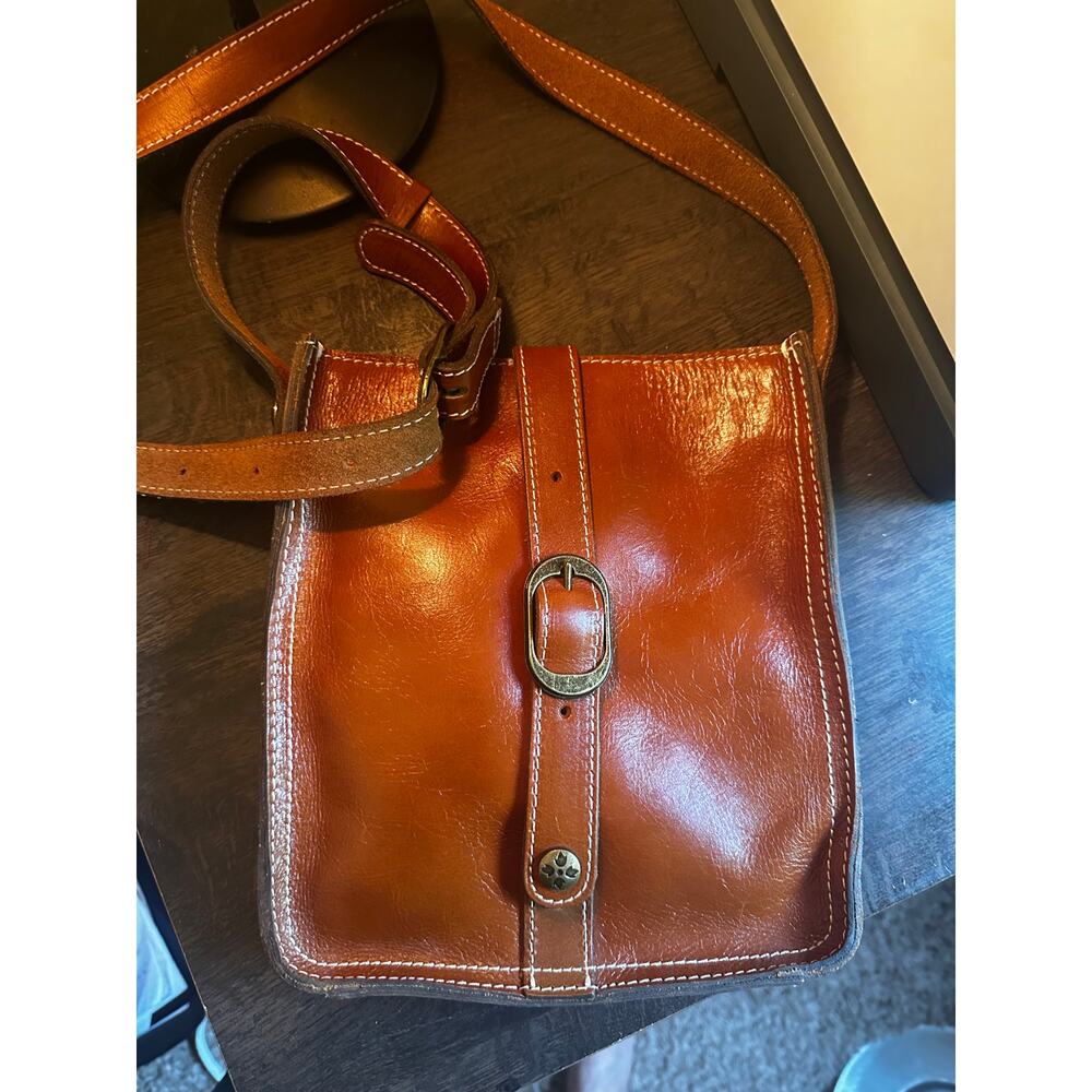 NWOT PATRICIA NASH VENEZIA DARK TANNED LEATHER CROSSBODY